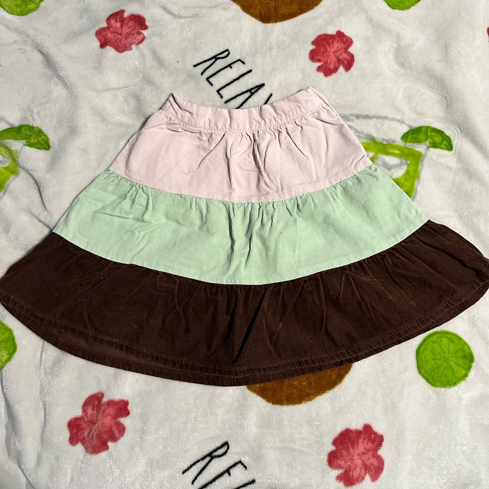 Gymboree colour block tiered skirt.🩷